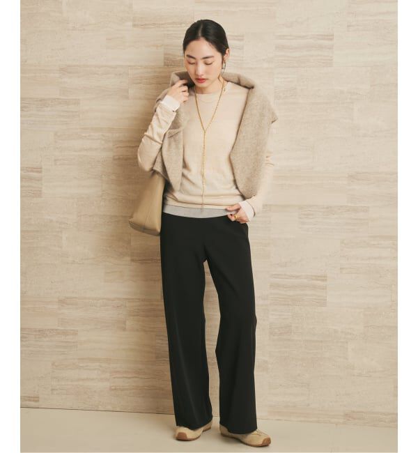 Plage「《一部店舗・WEB限定追加予約》CU WO Fine Knit New プルオーバー」|ニット・セーター|