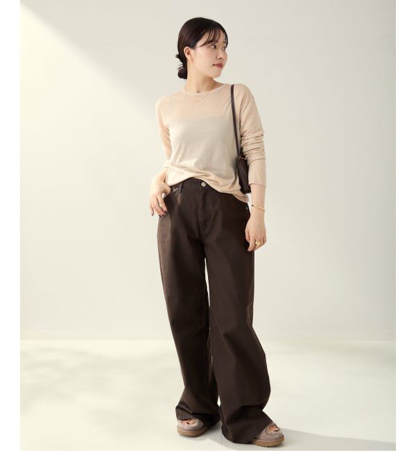 Plage「《一部店舗・WEB限定追加予約》CU WO Fine Knit New プルオーバー」|ニット・セーター|