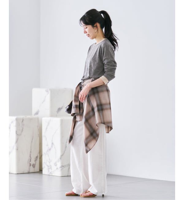 Plage「《一部店舗・WEB限定追加予約》CU WO Fine Knit New プルオーバー」|ニット・セーター|