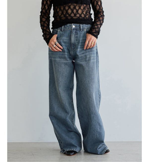 IENA LA BOUCLE「《予約》IENA LA BOUCLE ストレートスリムフィットワイドデニム」|デニム|