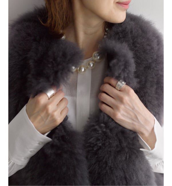 VERMEIL par iena「《予約》Cashmere Fur gilet」|その他|