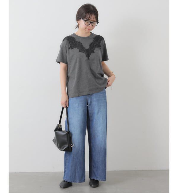 SLOBE IENA「《予約》アイラッシュレースTシャツ」|Tシャツ・カットソー|