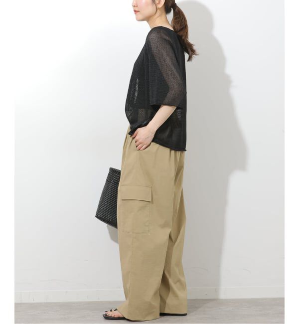 JOURNAL STANDARD relume「PEリネンハーフスリーブプルオーバー」|ニット・セーター|