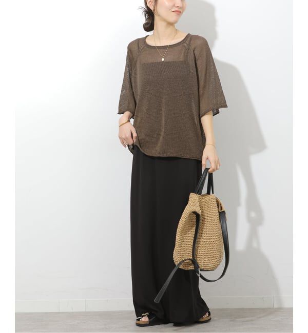 JOURNAL STANDARD relume「PEリネンハーフスリーブプルオーバー」|ニット・セーター|