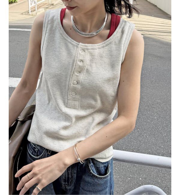 JOURNAL STANDARD「別注【FAITH MILLS CORP】ワッフルガゼットPOヘンリータンクトップ」|Tシャツ・カットソー|