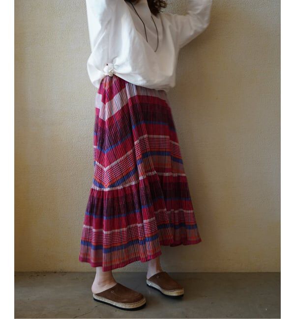 journal standard luxe「チェック フレアーワンピース」|ワンピース|