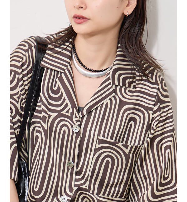 JOURNAL STANDARD「Multi Satin Pt Piping シャツ」|シャツ・ブラウス|