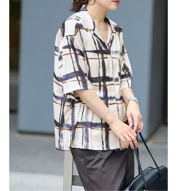 JOURNAL STANDARD「Multi Satin Pt Piping シャツ」|シャツ・ブラウス|
