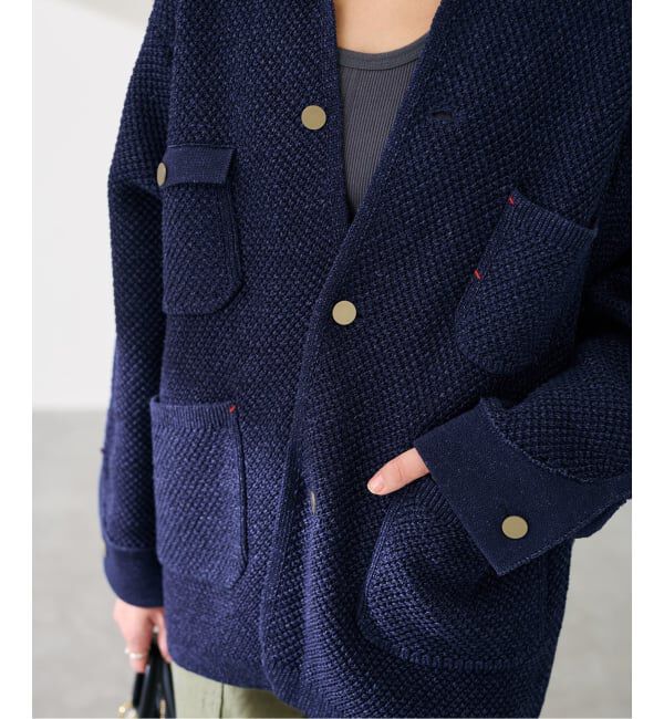 FRAMeWORK「MEIAS KNIT カバーオール」|カーディガン|