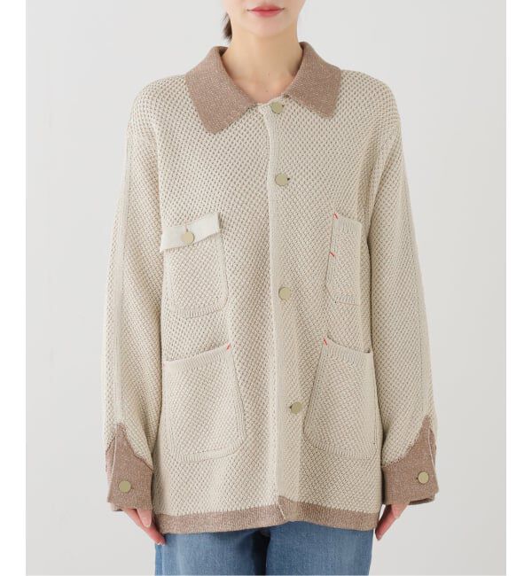 FRAMeWORK「MEIAS KNIT カバーオール」|カーディガン|