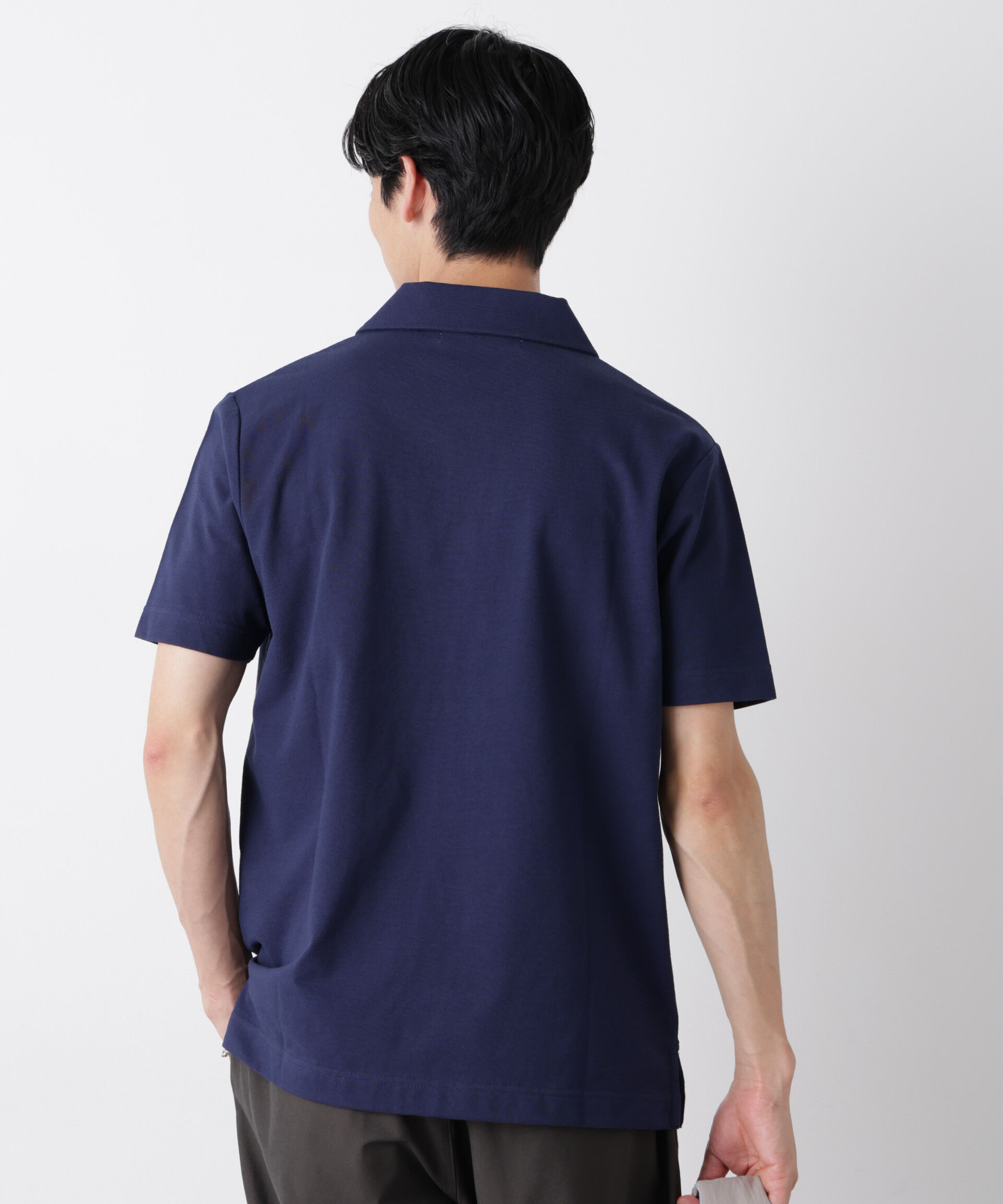 nano･universe「ドライ天竺ポロシャツ 半袖」|Tシャツ・カットソー|