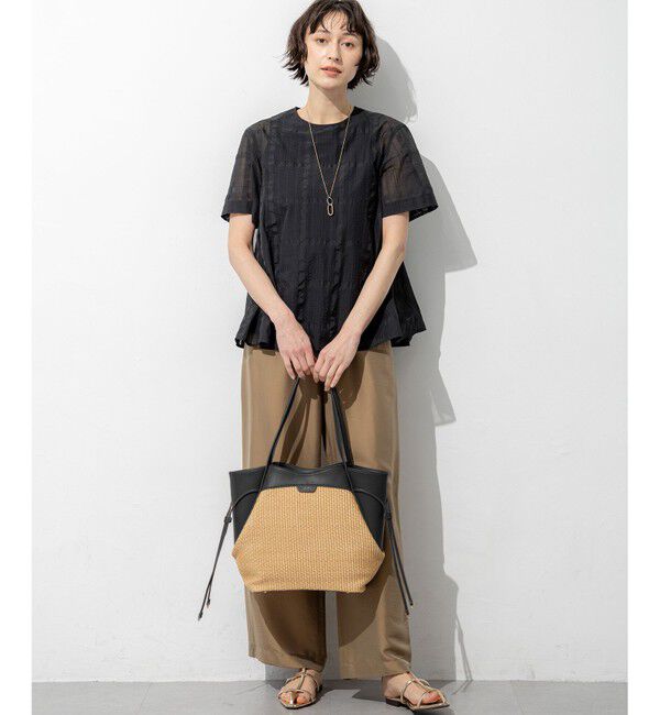 23区「【Oggi掲載】クールタッチタフタ ワイドパンツ」|その他|