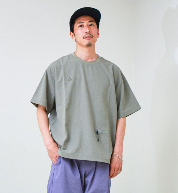 GLOSTER「【GERRY/ジェリー】Seersucker Vent Mesh S/S PO Shirt」|シャツ・ブラウス|