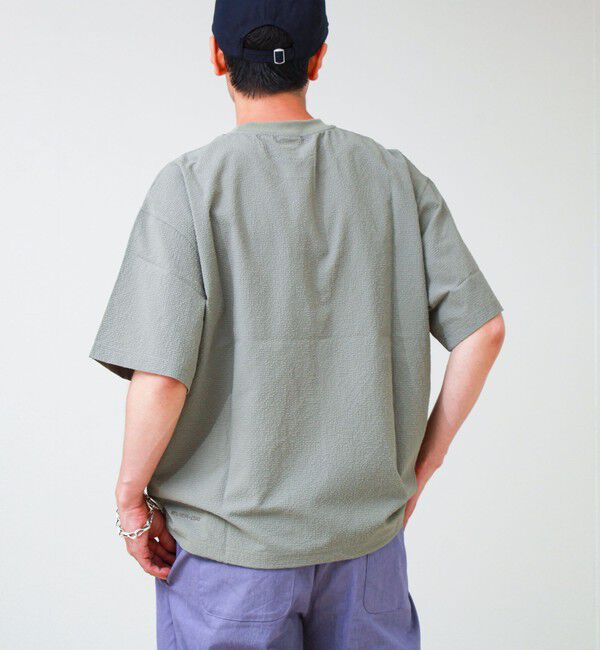 GLOSTER「【GERRY/ジェリー】Seersucker Vent Mesh S/S PO Shirt」|シャツ・ブラウス|