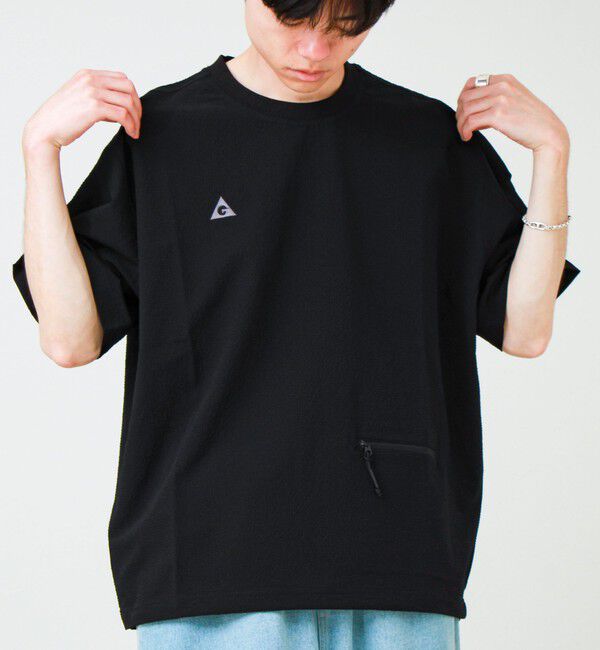 GLOSTER「【GERRY/ジェリー】Seersucker Vent Mesh S/S PO Shirt」|シャツ・ブラウス|ブラック