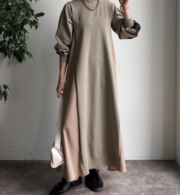  「【WEB限定】バックレースラインワンピース」|ワンピース|