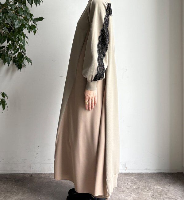 「【WEB限定】バックレースラインワンピース」|ワンピース|