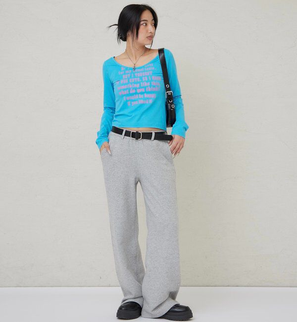  「【WEB限定】フレーズロゴトップス」|Tシャツ・カットソー|