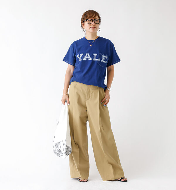 ABAHOUSE「【The BOOK STORE / ブックストア 】YALE  POCKET T」|Tシャツ・カットソー|