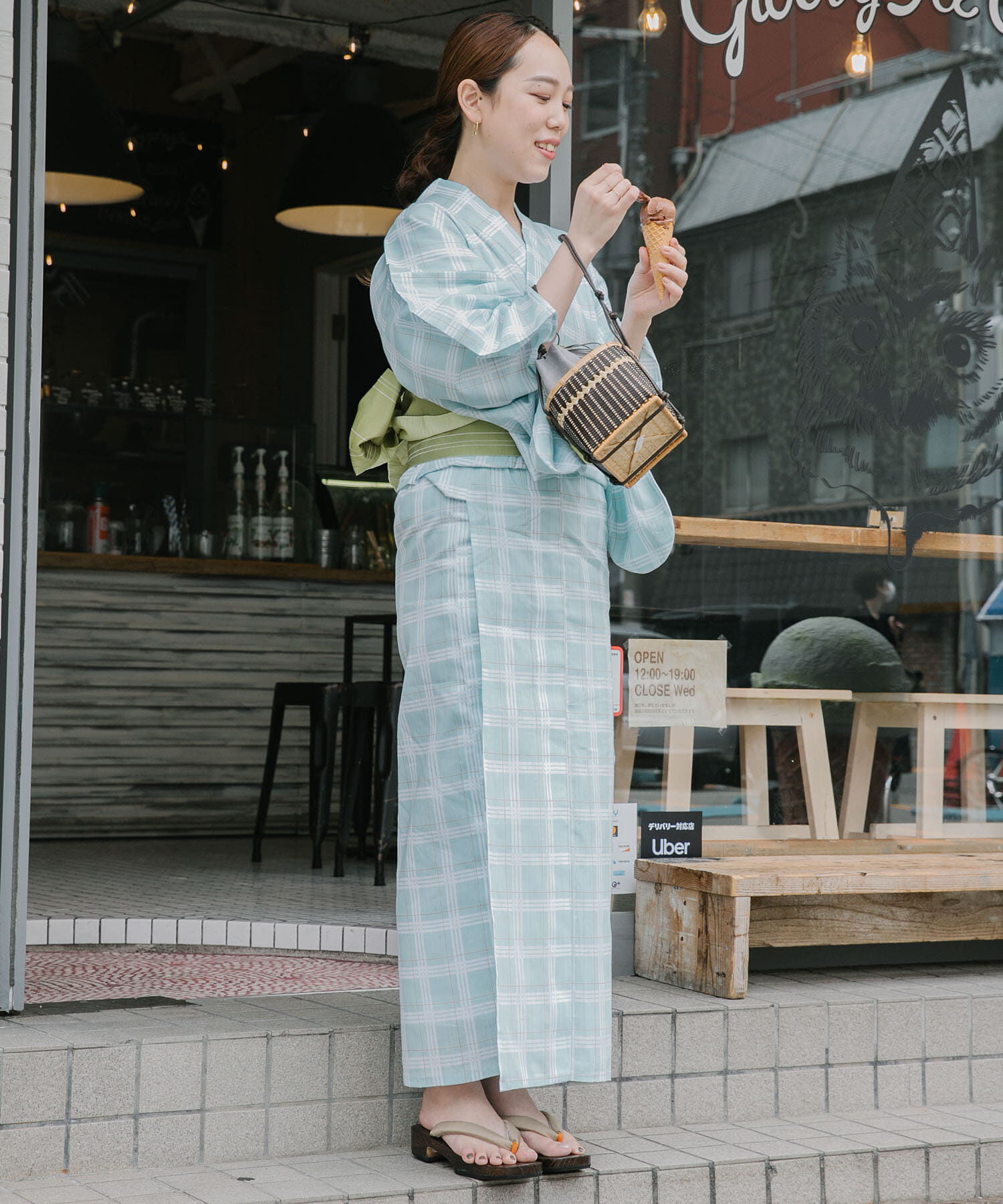 URBAN RESEARCH ROSSO「綿麻ゆかた 格子」|その他|