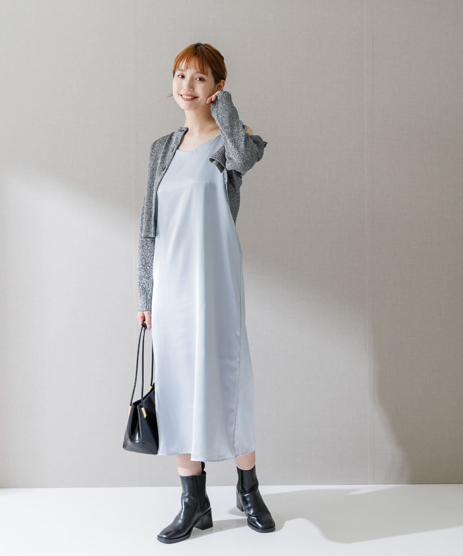 URBAN RESEARCH ROSSO「サテンキャミワンピース」|ワンピース|