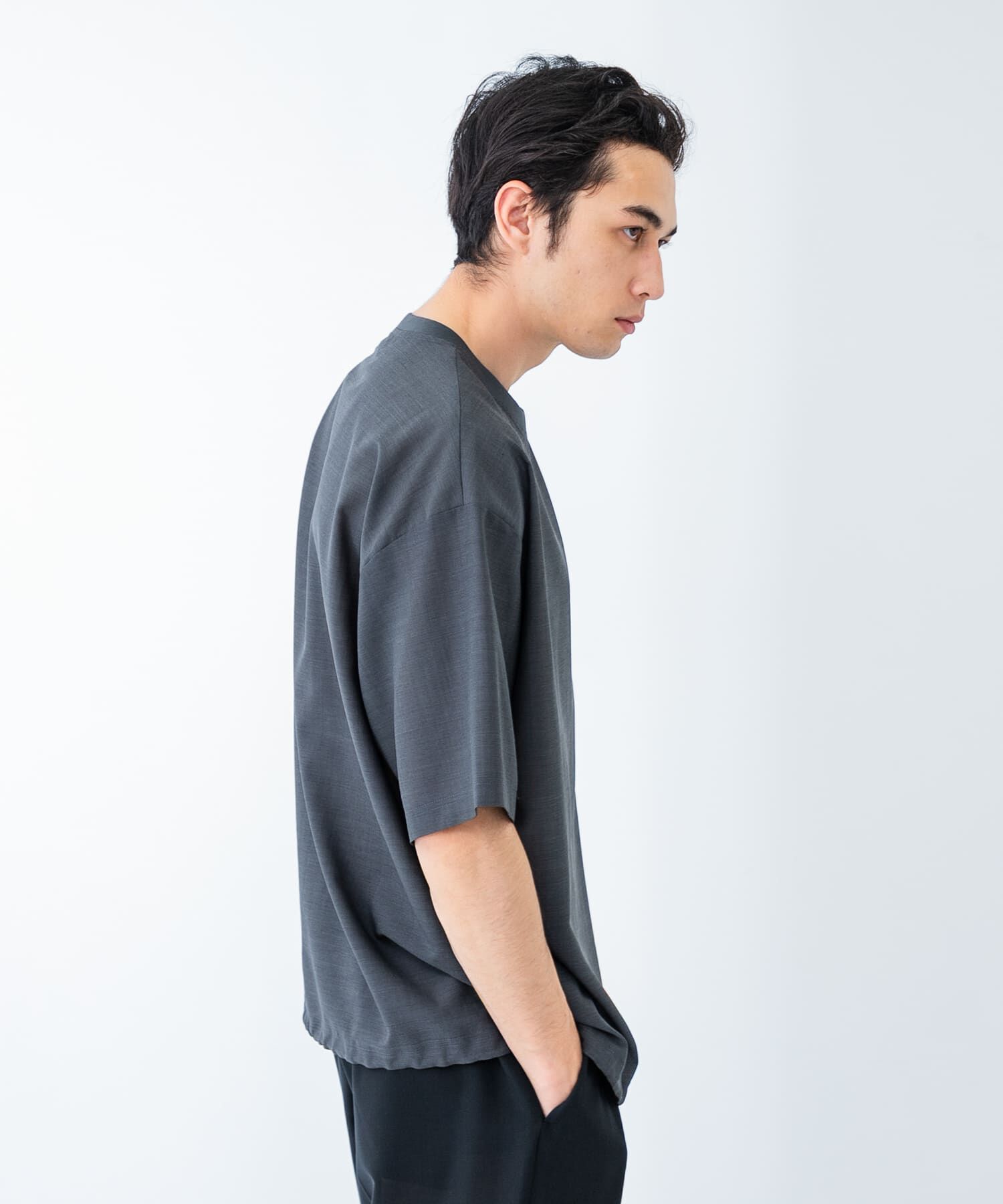 URBAN RESEARCH「ウォッシャブルウールサイロフィルショートスリーブ Tシャツ」|Tシャツ・カットソー|