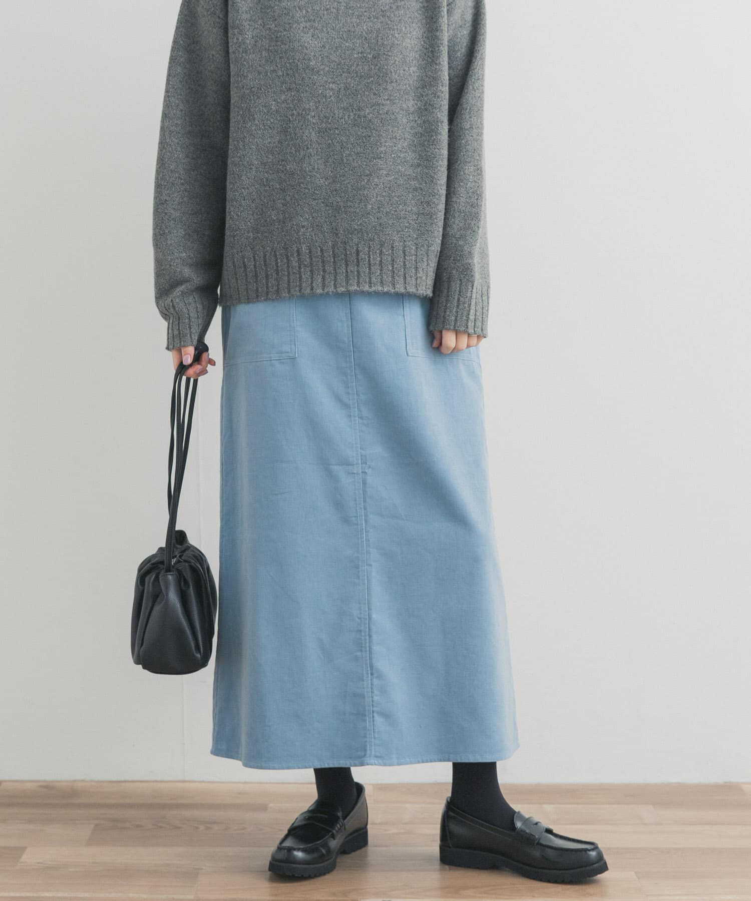 URBAN RESEARCH DOORS「『UR TECH』コーデュロイスカート」|スカート|