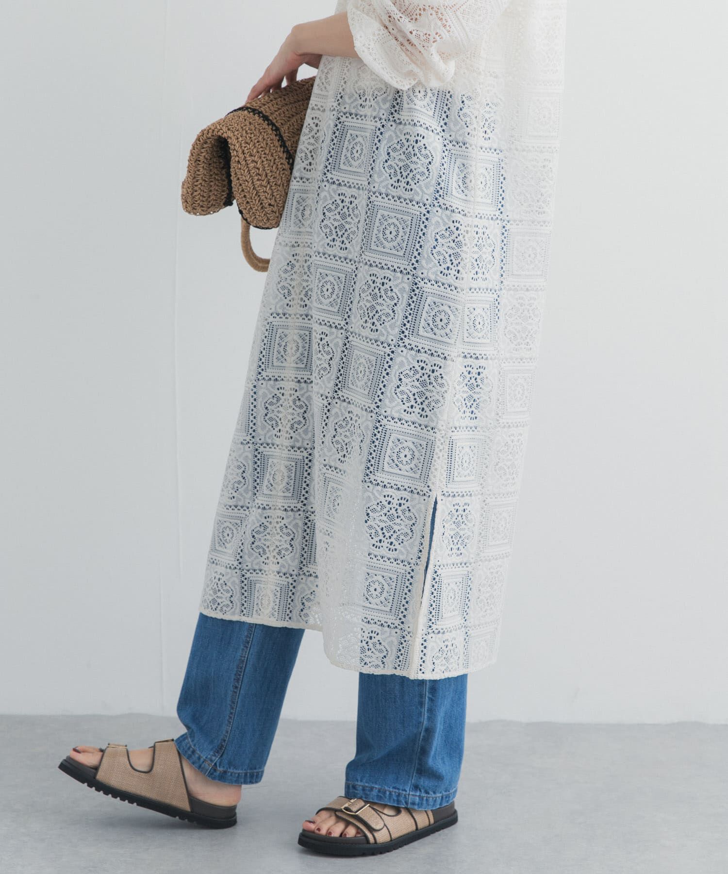 URBAN RESEARCH DOORS「レースワンピース」|ワンピース|