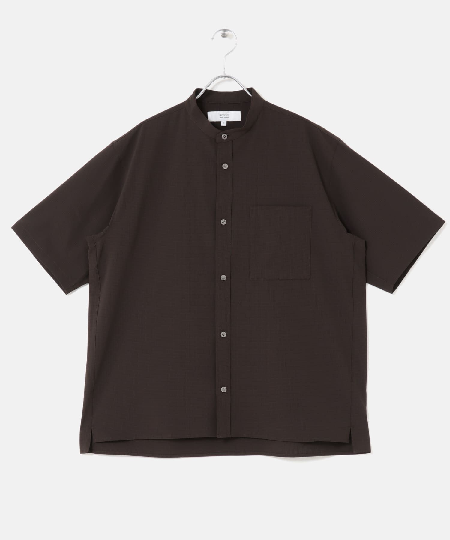 URBAN RESEARCH ROSSO「『WEB限定』『XLサイズあり』『吸水速乾』Air Stretch バンドカラーシャツ」|シャツ・ブラウス|