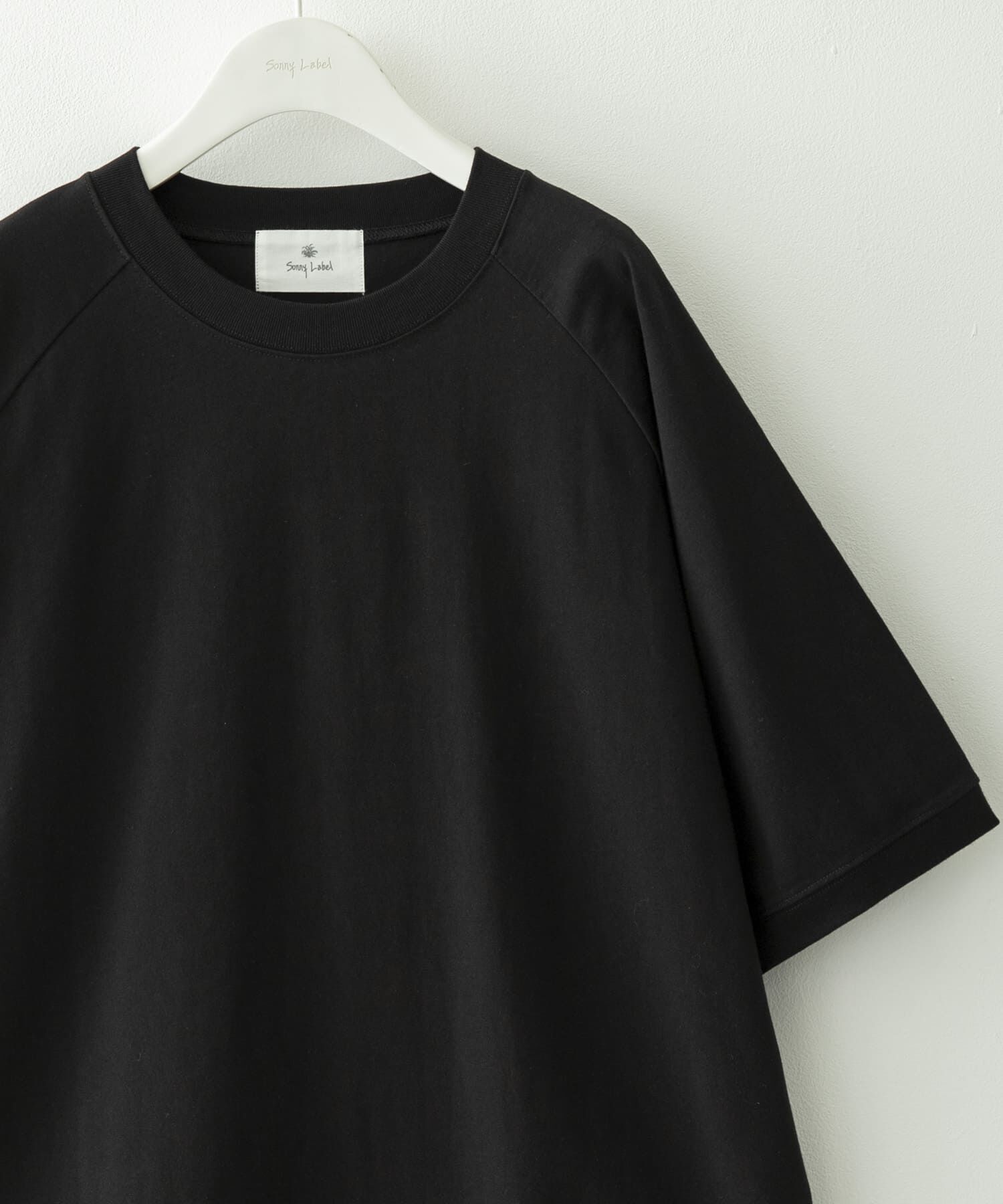 Sonny Label 「『接触冷感』『速乾』ハイスペラグランショートスリーブTシャツ」|Tシャツ・カットソー|ブラック