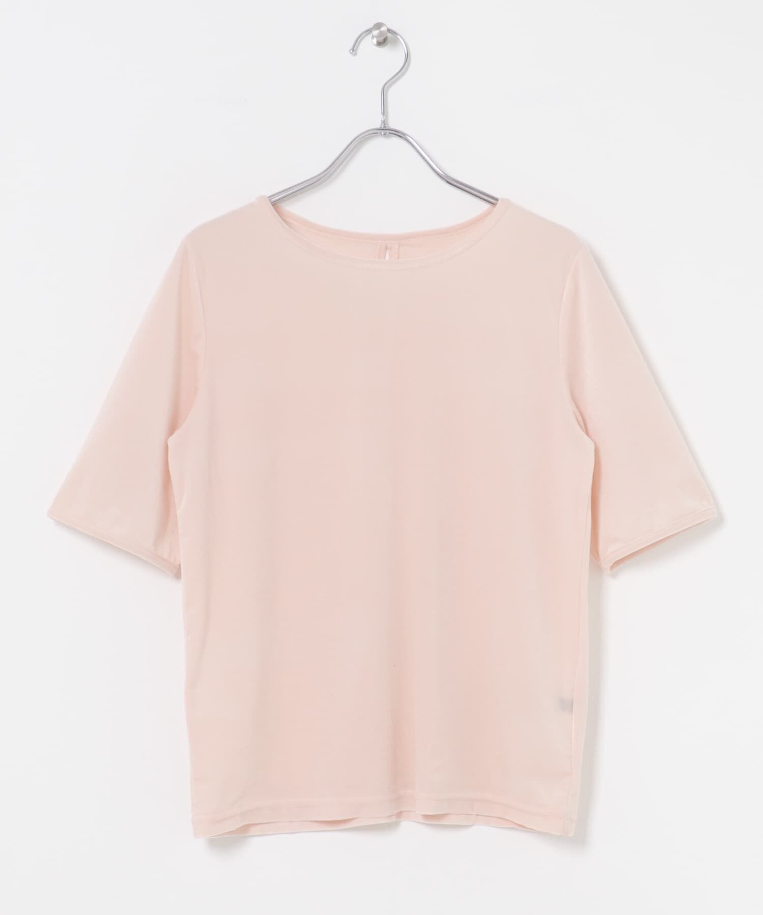 URBAN RESEARCH ROSSO「バックスリットシアーベロアカットソー」|Tシャツ・カットソー|ライトピンク