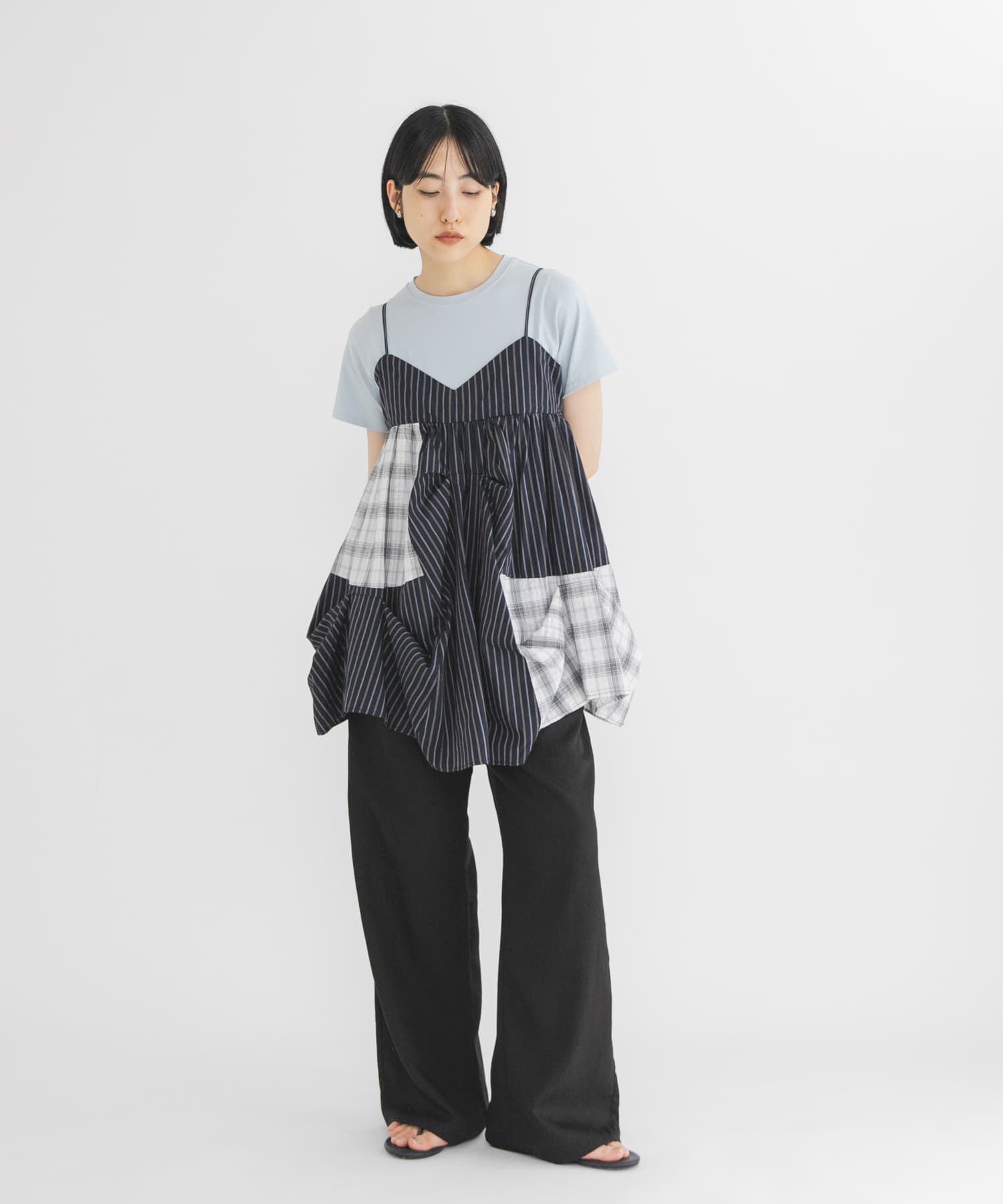  「BASICクロップドTEE」|Tシャツ・カットソー|