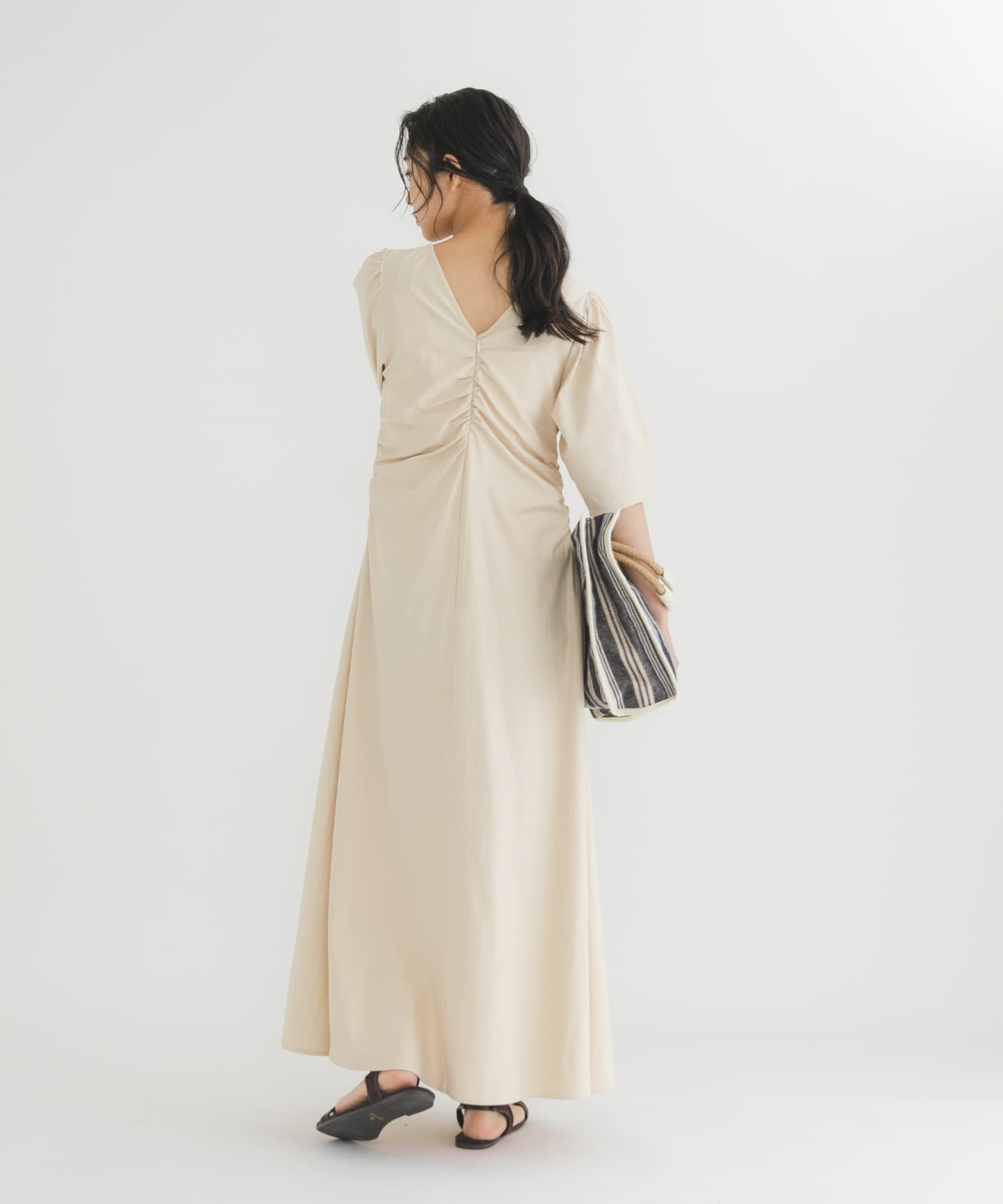  「シャーリングカットワンピース」|ワンピース|