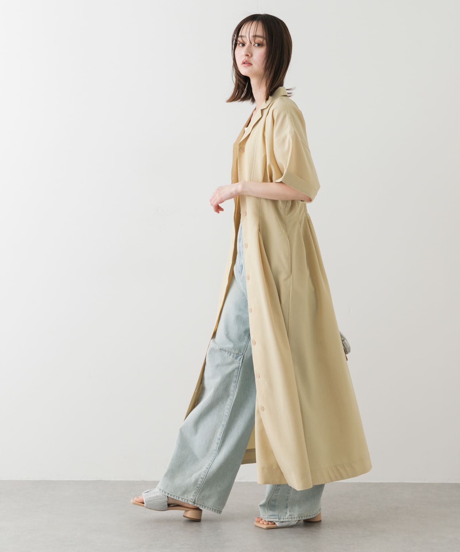 SENSE OF PLACE by URBAN RESEARCH「ウエストタックシャツワンピース」|ワンピース|