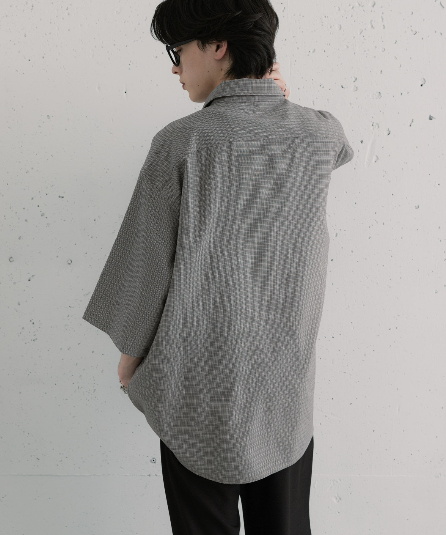 SENSE OF PLACE by URBAN RESEARCH「マイクロチェックエクストラルーズショートスリーブシャツ」|シャツ・ブラウス|