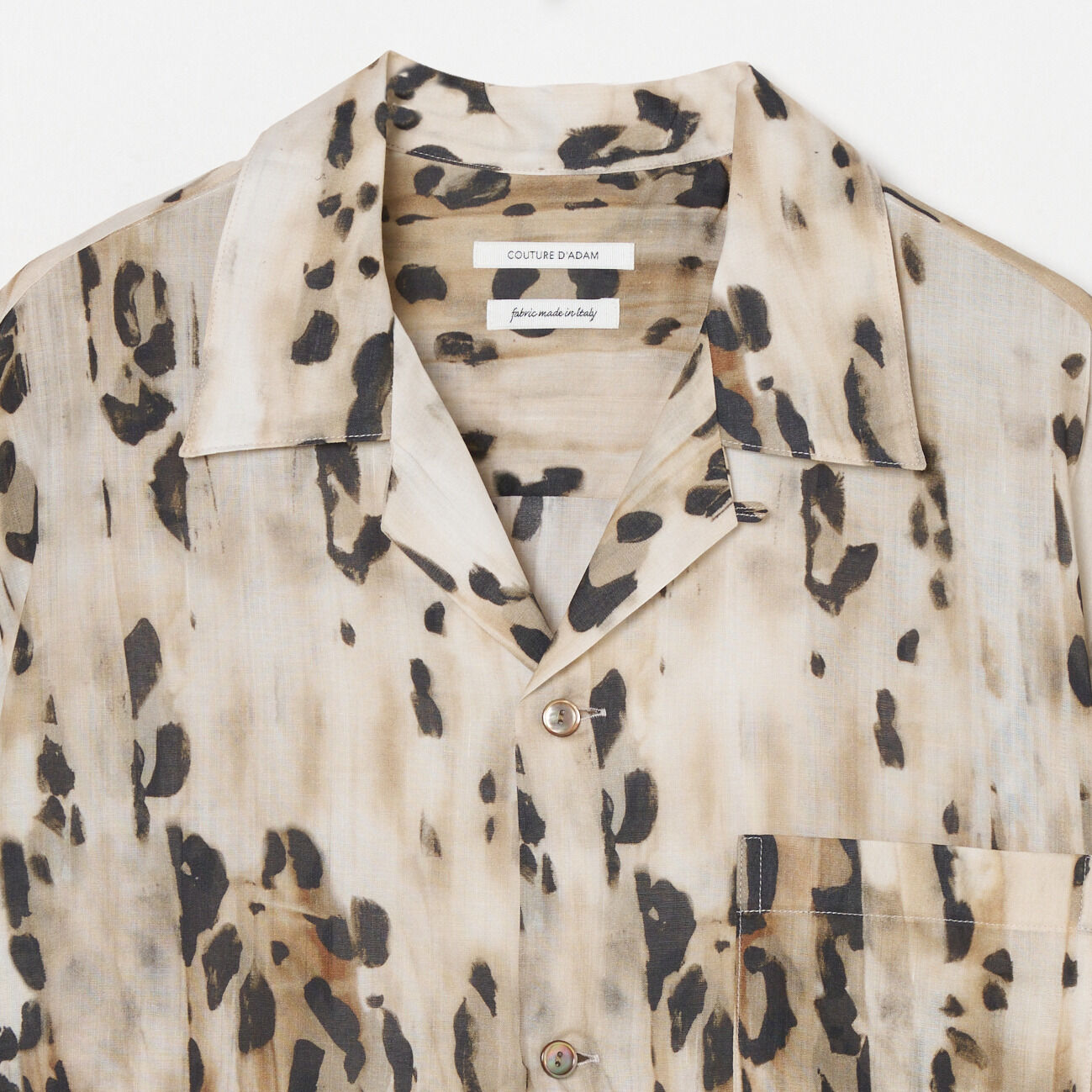  「Couture d' Adam LEOPARD OPEN COLLAR SHIRT」|シャツ・ブラウス|