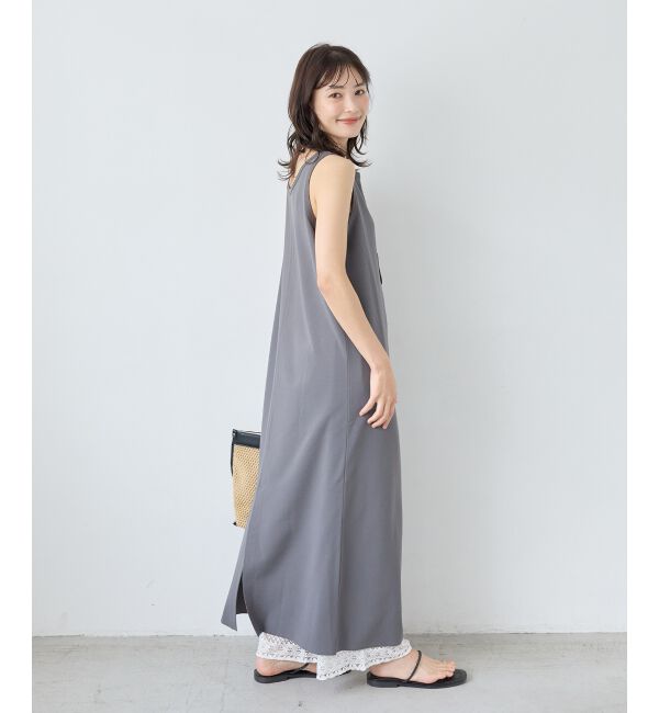  「《WEB限定アイテム》ノーマイルカットジャージータンクワンピース」|ワンピース|