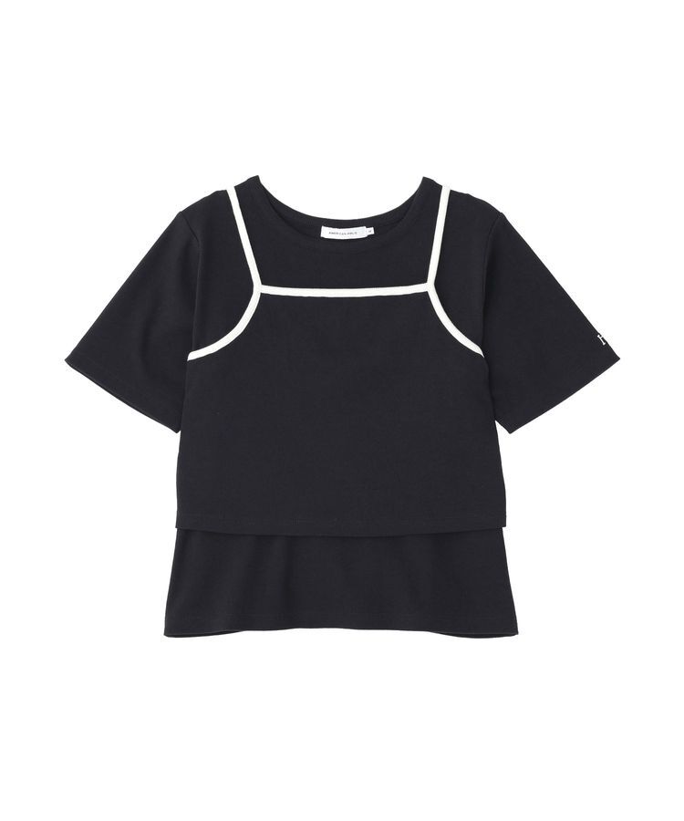 AMERICAN HOLIC「【2点セット】配色キャミ＋Tシャツ」|Tシャツ・カットソー|