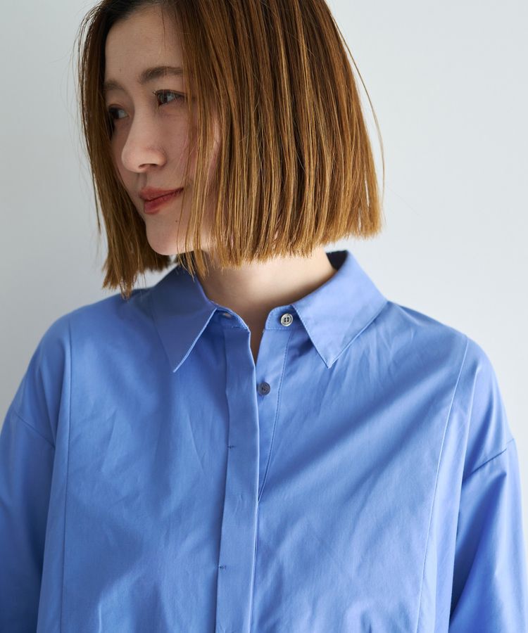 YECCA VECCA「ペプラムギャザーシャツ」|シャツ・ブラウス|