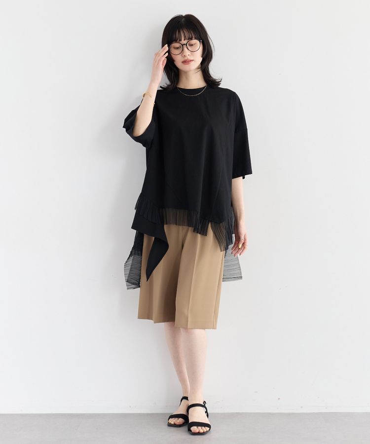 YECCA VECCA「【尾崎紗代子さん着用】タックハーフパンツ」|その他|