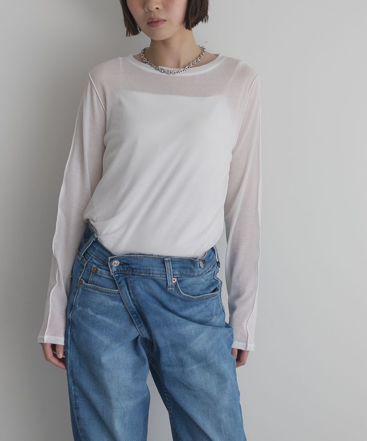 GARAGE OF GOOD CLOTHING「【日本製】無地シアークルーネックプルオーバー」|Tシャツ・カットソー|White