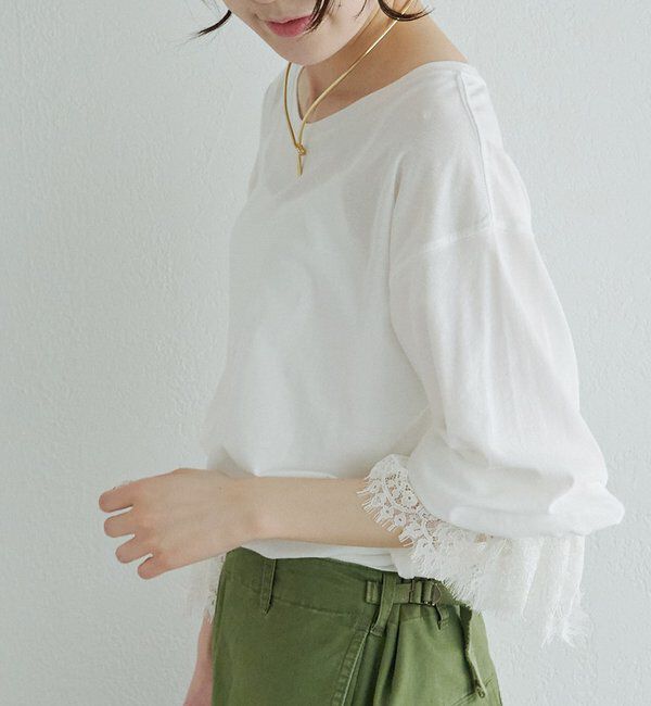  「レースカフカットソー」|Tシャツ・カットソー|