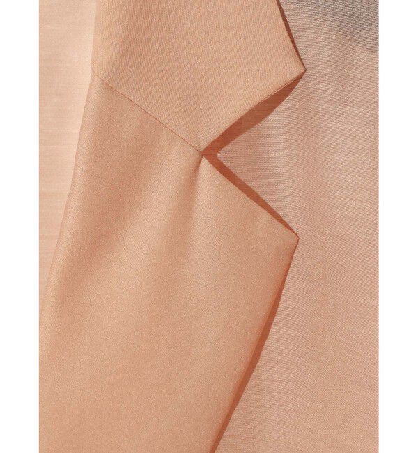 MIDIUMISOLID「MIDIUMISOLID for Ladies シアーシャツジャケット」|テーラードジャケット|