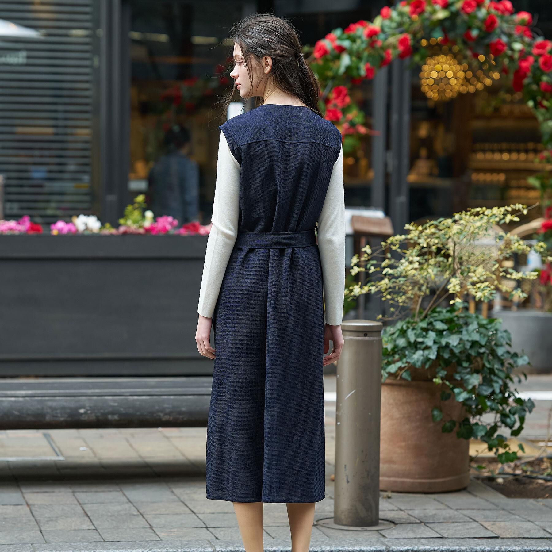 DRESSTERIOR「ウォッシャブル ツイードライク ワンピース」|ワンピース|