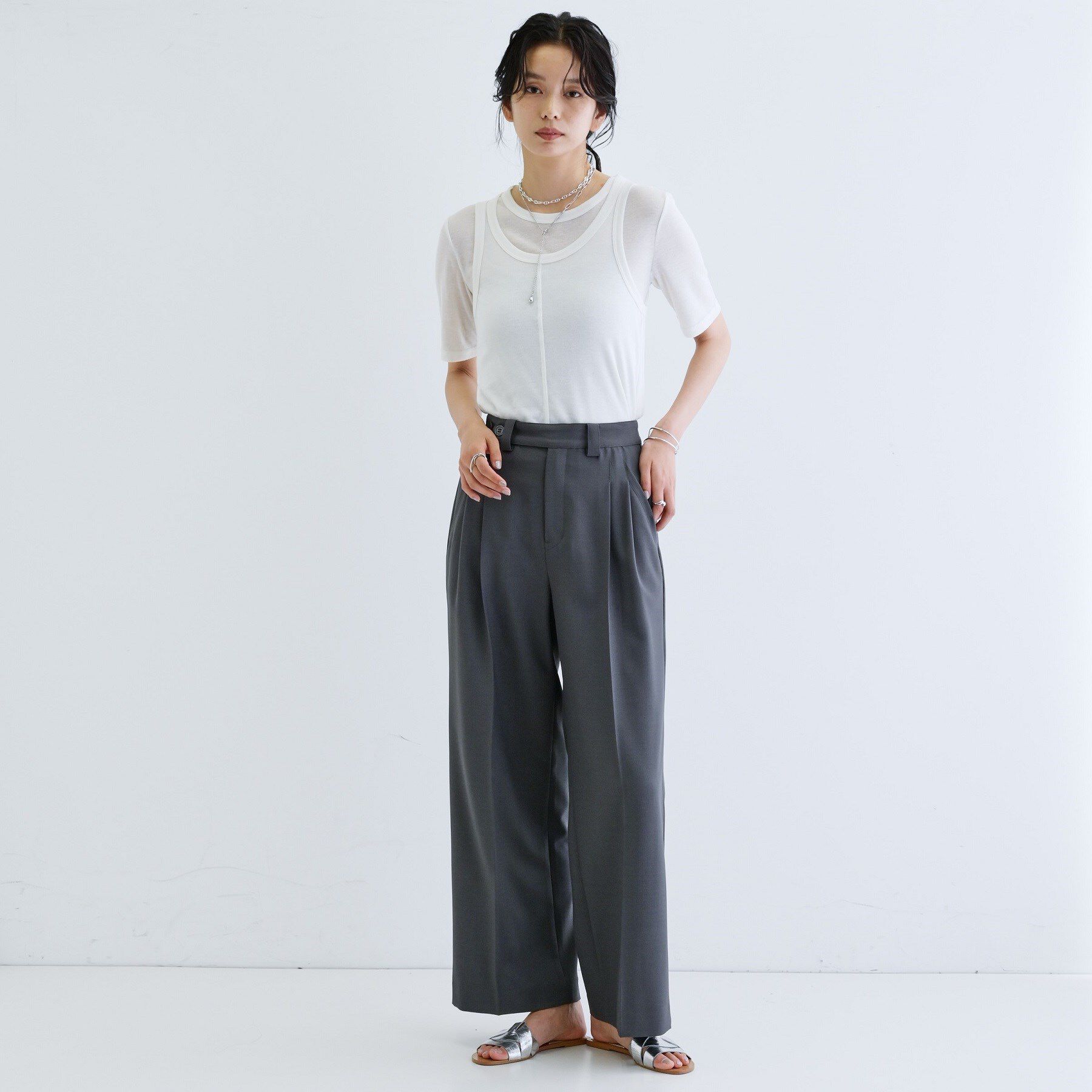 GALLEST「タンクセットテレコTシャツ」|Tシャツ・カットソー|