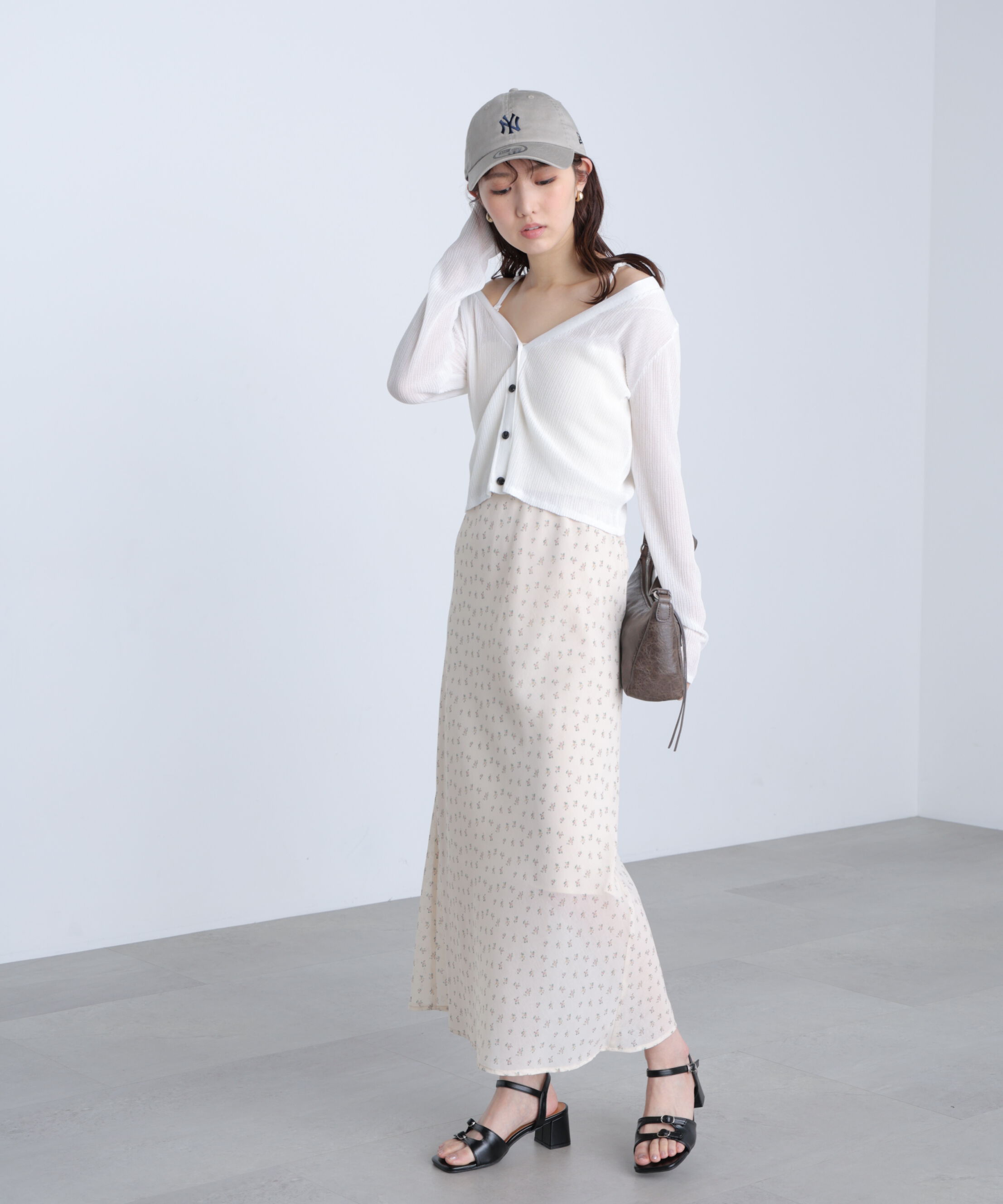  「花柄シアーナロースカート」|スカート|