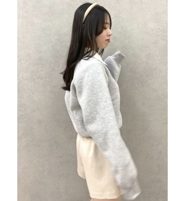 dazzlin「メッセージロゴショートプルオーバー」|スウェット・ジャージ|