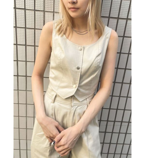 EMODA「フロントボタントップ」|Tシャツ・カットソー|