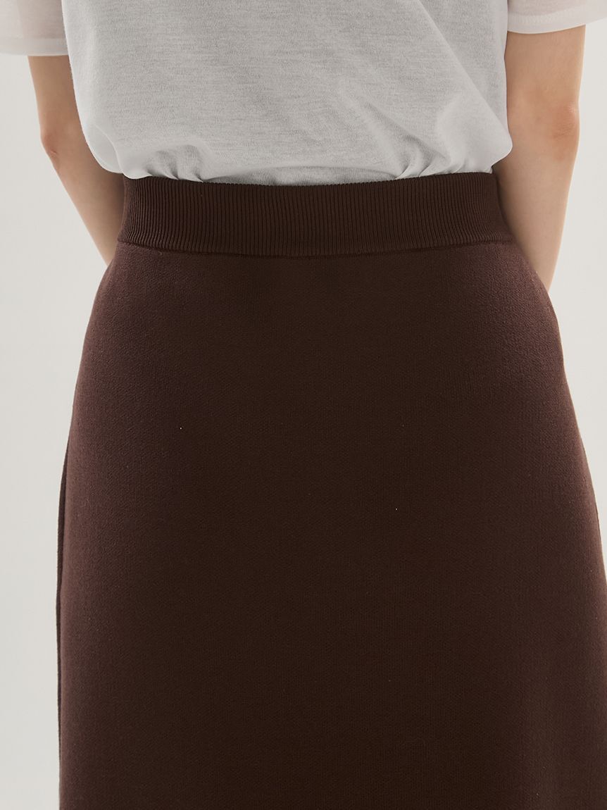 emmi atelier「Iラインニットスカート【セットアップ対応】/ウォッシャブル/UVカット/接触冷感」|スカート|