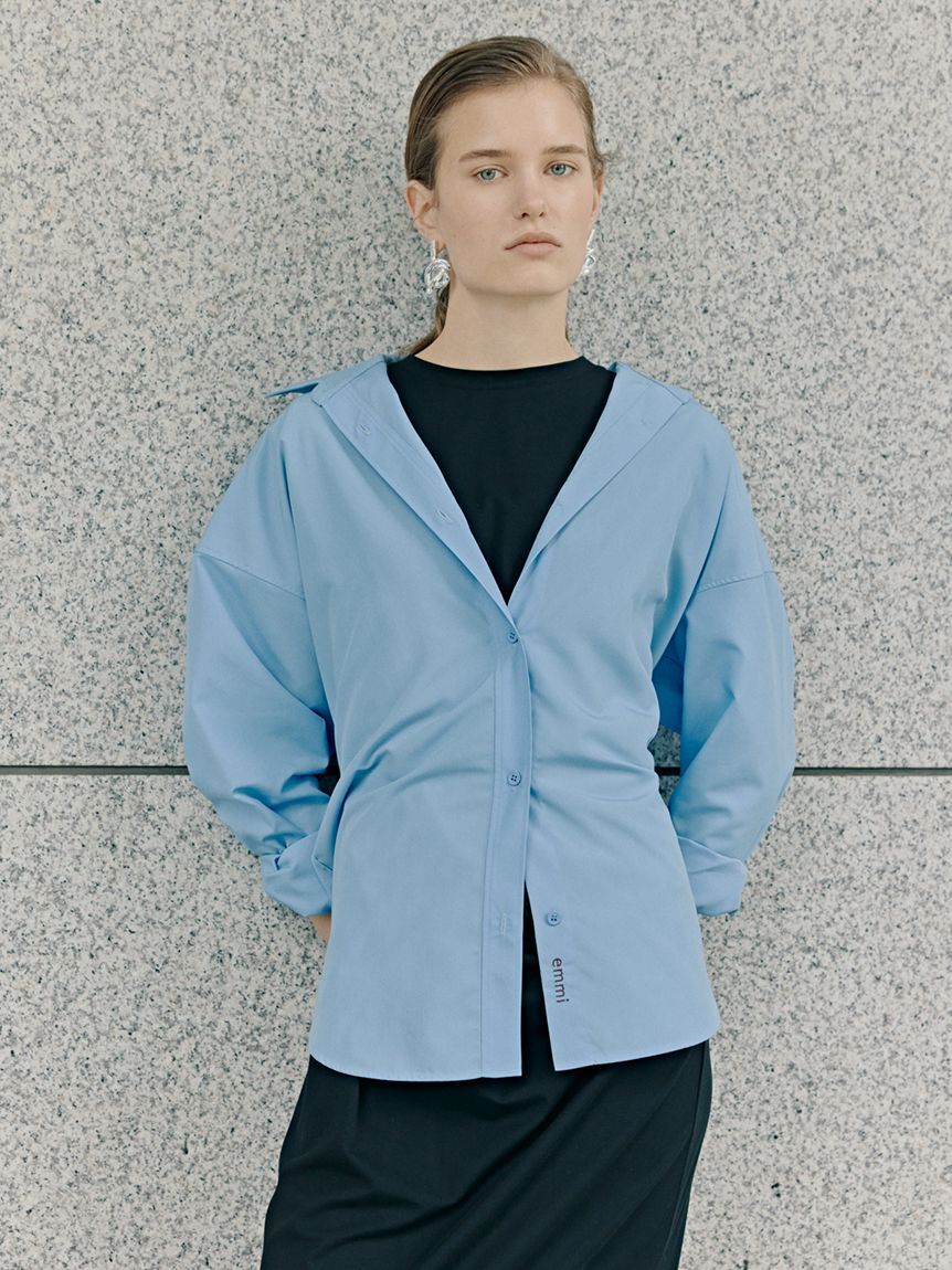 emmi atelier「【ICEDFABRIC＋(R)】ドレープカットソーワンピース/接触冷感」|ワンピース|